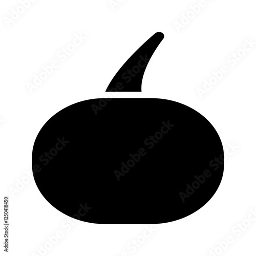 A glowing pumpkin with jagged edges, perfect for Halloween nights and eerie decorations.