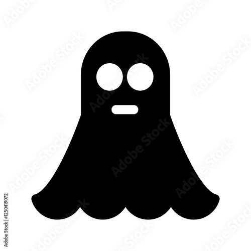  A spectral ghost with glowing edges and empty eyes, wandering in an abandoned hallway.