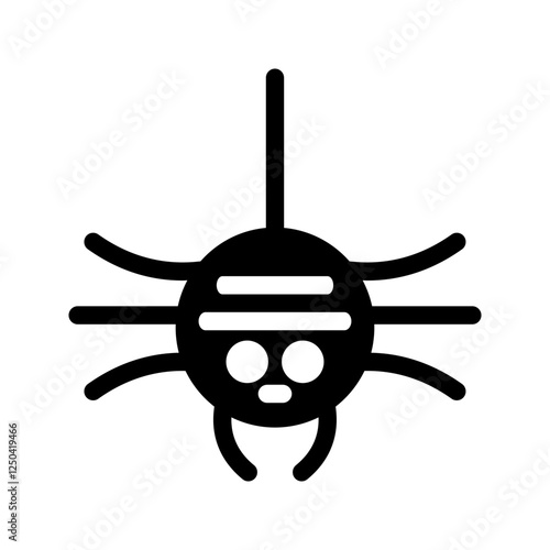 A realistic spider silhouette against a glowing full moon, perfect for eerie visuals.