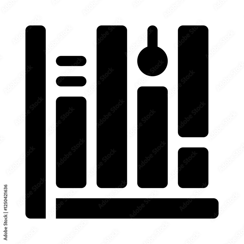 Bvar chart glyph icon