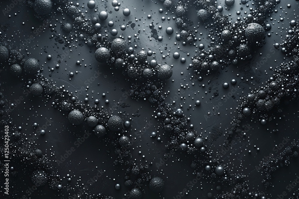 Fototapeta premium Abstract Particle Textures on a Shadowy Field with Grime Effect