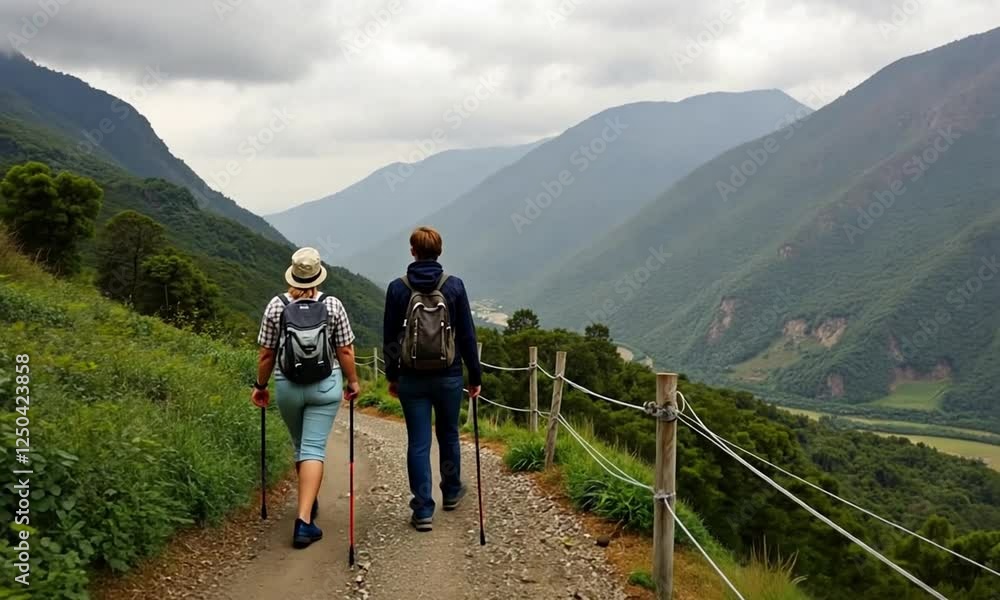 Mountain Hiking Journey Mountain Hiking Journey