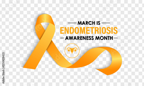 Endometriosis Awareness Month is observed every year in March to raise awareness about endometriosis, a chronic and often painful condition. Chronic pelvic pain, painful periods. Vector illustration.