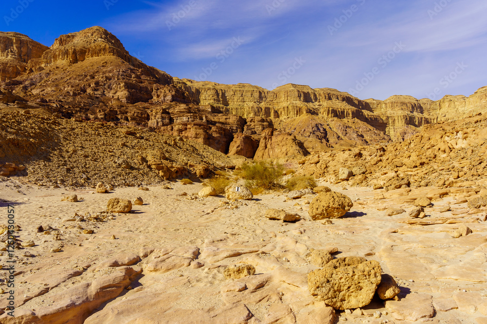 Rock formations and landscape, in Timna desert park