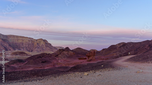 Obraz na płótnie Sunset view in Timna desert park w salonie