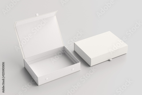 Magnetic Gift Box Mockup Blank
