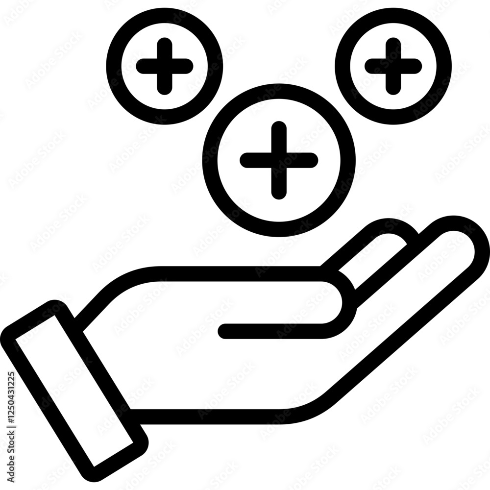 Fototapeta premium Benefits Icon