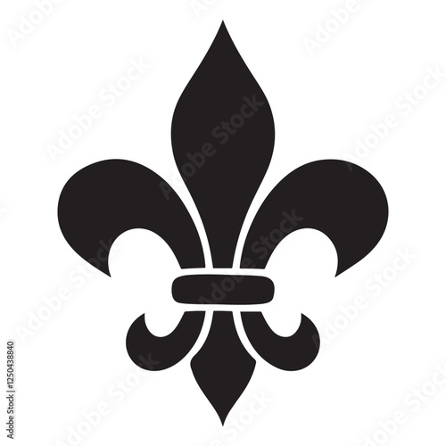 fleur de lis icon vector with trendy design