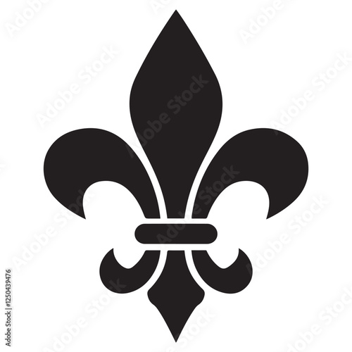 fleur de lis icon vector with trendy design