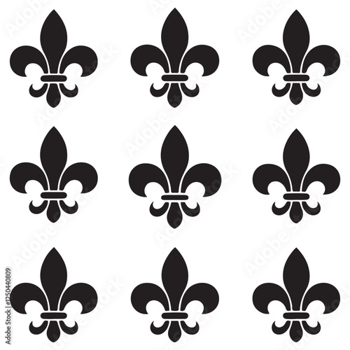 fleur de lis icon vector with trendy design