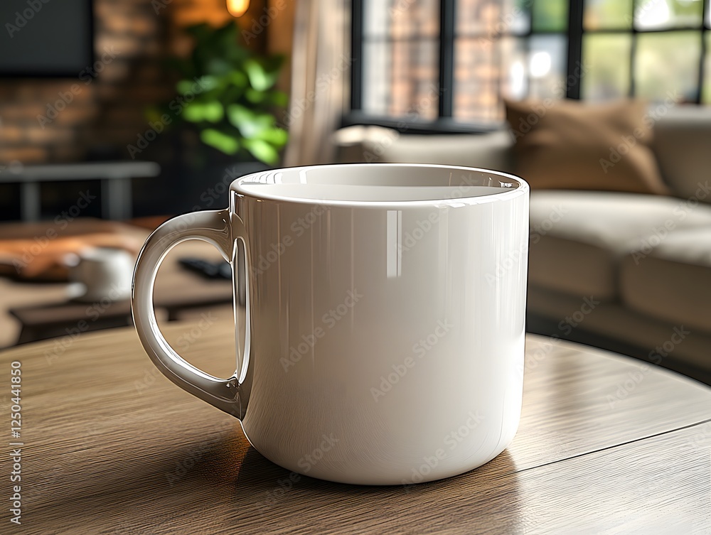 A hot cup of coffee with fresh white tulips graces the wooden table for a perfect morning beverage A hot cup of coffee with fresh white tulips graces the wooden table for a perfect morning beverage
