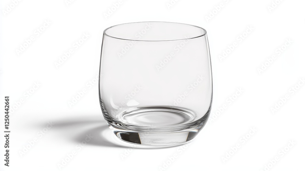 Empty glass in white background Empty glass in white background