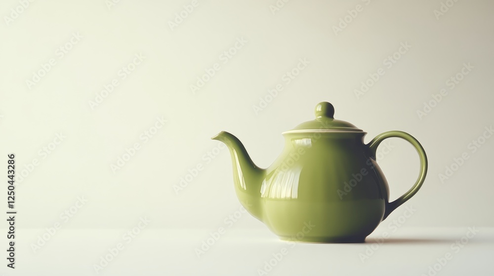green teapot isolated on white background green teapot isolated on white background