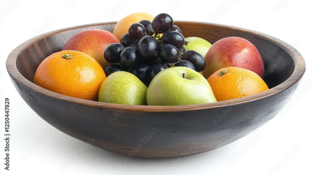 Fresh and Colorful Fruit Bowl with Variety of Citrus and Grapes Fresh and Colorful Fruit Bowl with Variety of Citrus and Grapes