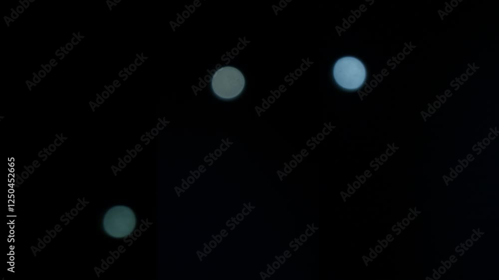 Falling down white dots defocused black background. Dropping down small circles animated element monochrome abstract 4K video motion graphic isolated. Falling down white dots defocused black background. Dropping down small circles animated element monochrome abstract 4K video motion graphic isolated.