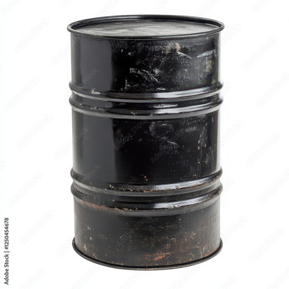 Black metal drum, rusty, grungy, isolated on white. Black metal drum, rusty, grungy, isolated on white.