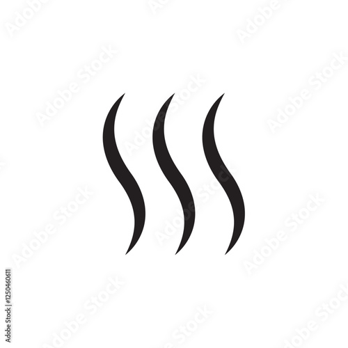 Odorless icon with crossed circle over smell lines to indicate no odor