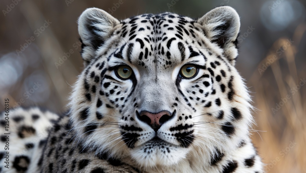 Snow leopard close-up showcasing its unique spotted fur and intense gaze, highlighting the beauty of wildlife. Snow leopard close-up showcasing its unique spotted fur and intense gaze, highlighting the beauty of wildlife.