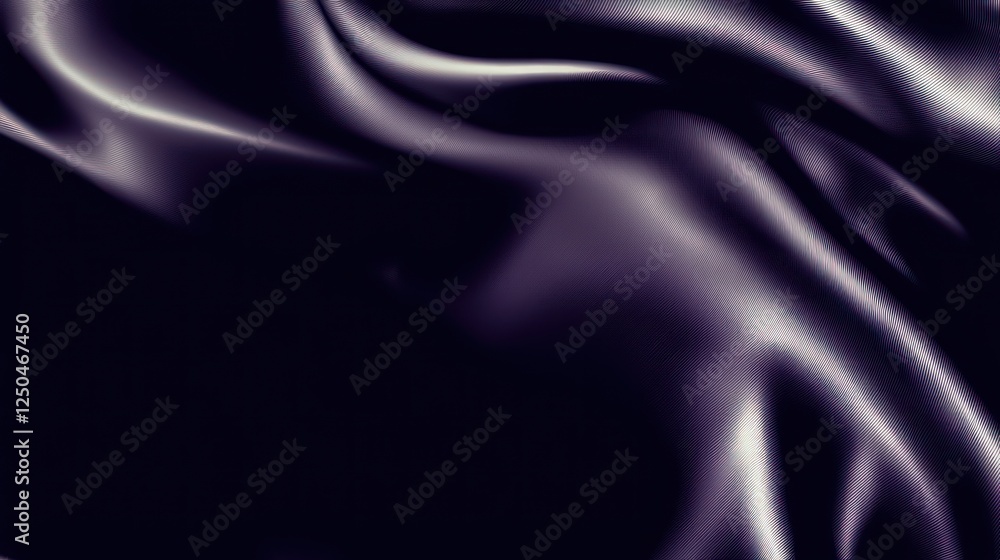 Obraz premium Dark Purple Silk Fabric Draped Background