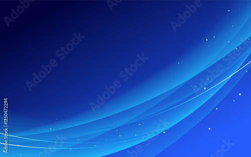 グラデーションウェーブの背景イラスト