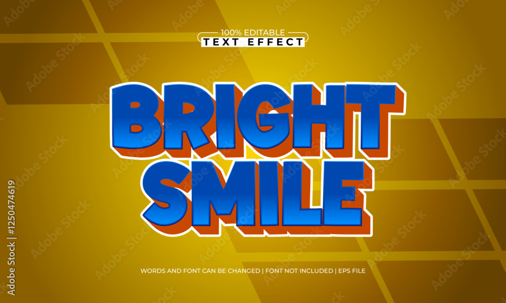 bright smile editable text effect with a game and kids text style bright smile editable text effect with a game and kids text style