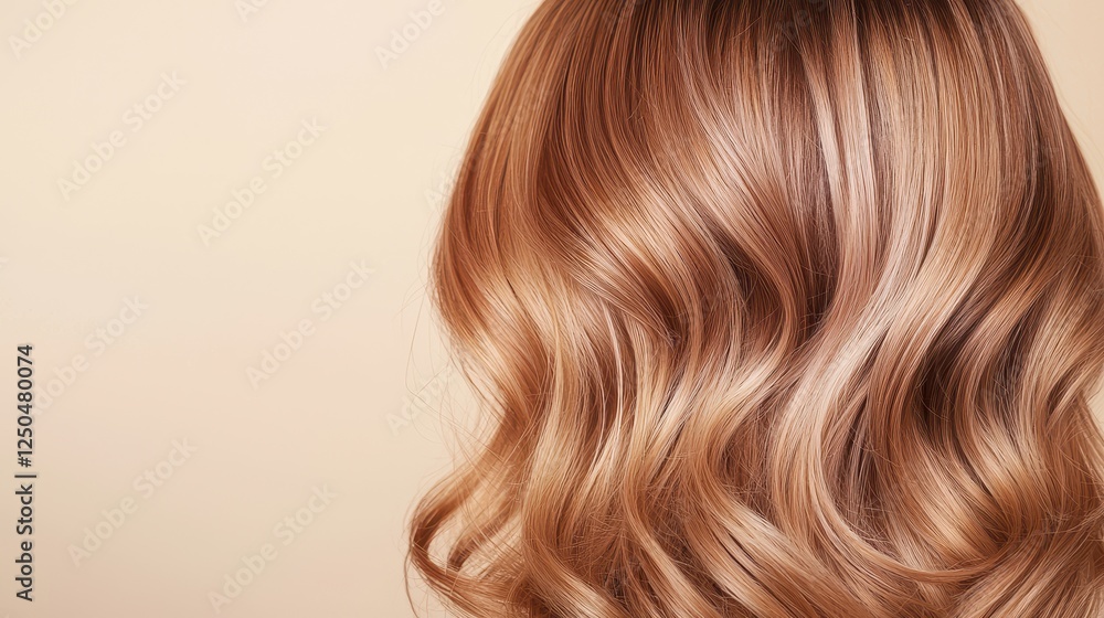 Fototapeta premium Hair Dye Damaged Concept, Nourishing Hair Care for Split Ends and Brittle Locks in Beautiful Dye Treatment for Healthy Style