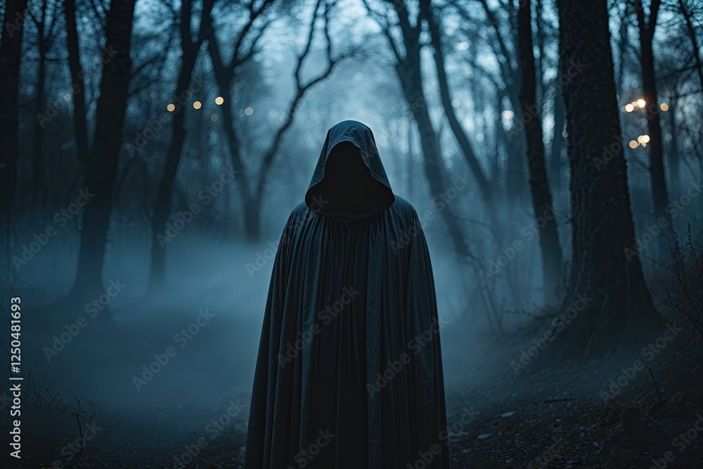 Mysterious Misty Phantom in Dark Depths of Twilight Mysterious Misty Phantom in Dark Depths of Twilight