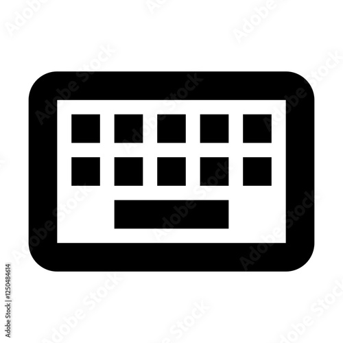 Keyboard - Simple Minimalist for Interface Icon