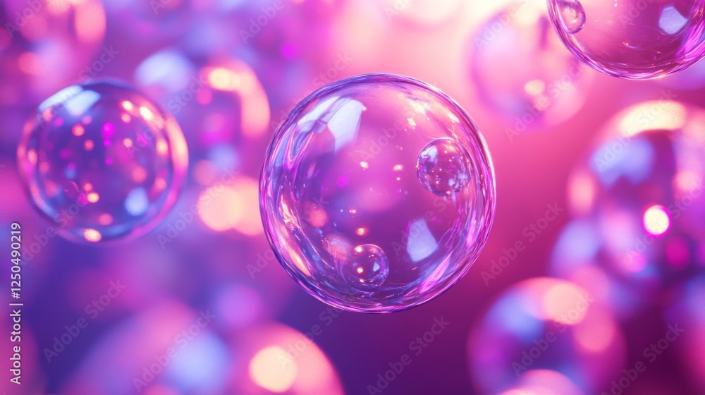 Abstract Pink And Purple Bubbles Abstract Pink And Purple Bubbles