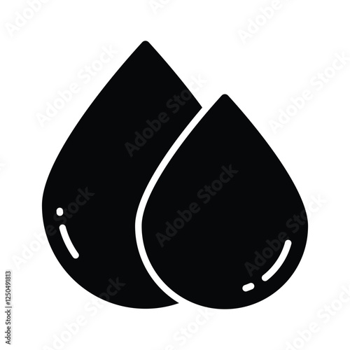 An icon of blood drops in modern style, editable vector