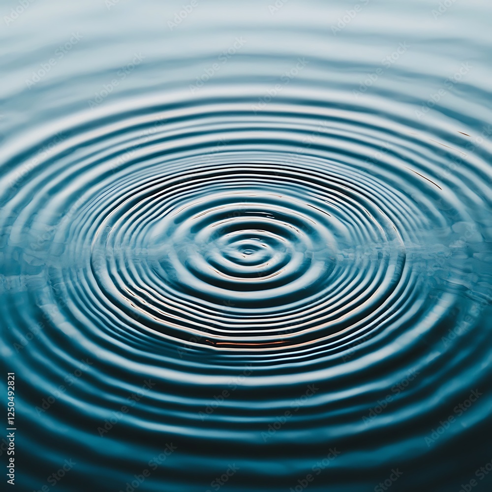 Rippling water droplets create natural patterns and geometry in calm environment tranquil viewpoint Rippling water droplets create natural patterns and geometry in calm environment tranquil viewpoint