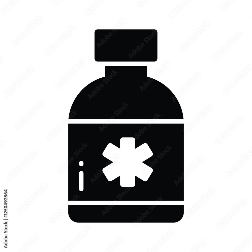 Have a look at this amazing medicine bottle vector in trendy style Have a look at this amazing medicine bottle vector in trendy style