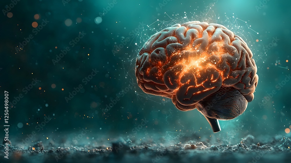 Glowing Brain Synapses Representing Intelligence and Cognition Abstract of Neural Activity Neuroscience and the Power of the Human Mind Glowing Brain Synapses Representing Intelligence and Cognition Abstract of Neural Activity Neuroscience and the Power of the Human Mind