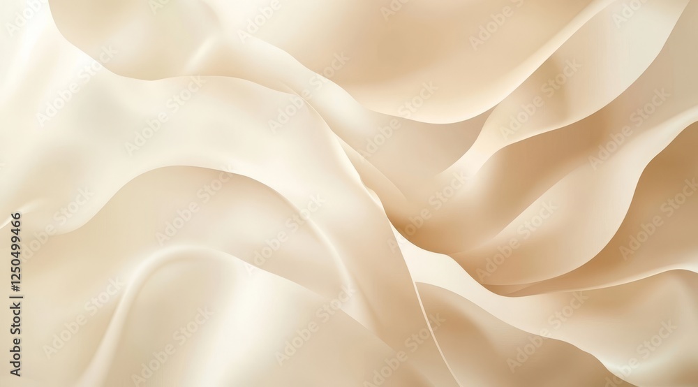 Obraz premium Soft Beige Fabric Drape