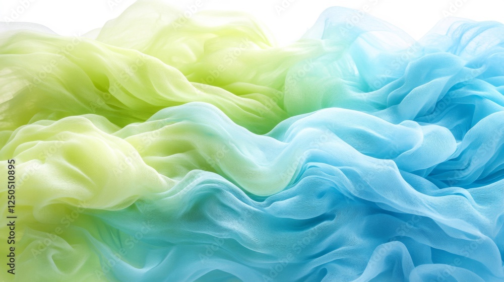 Obraz premium Soft Pastel Gradient Fabric Drape