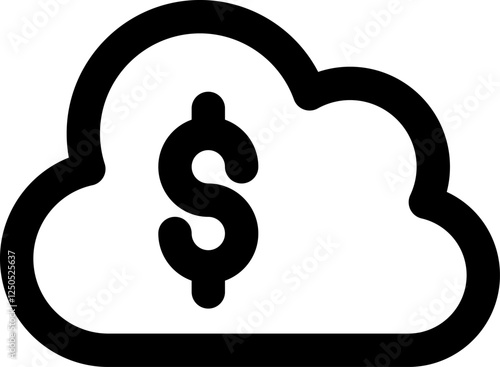 cloud money icon