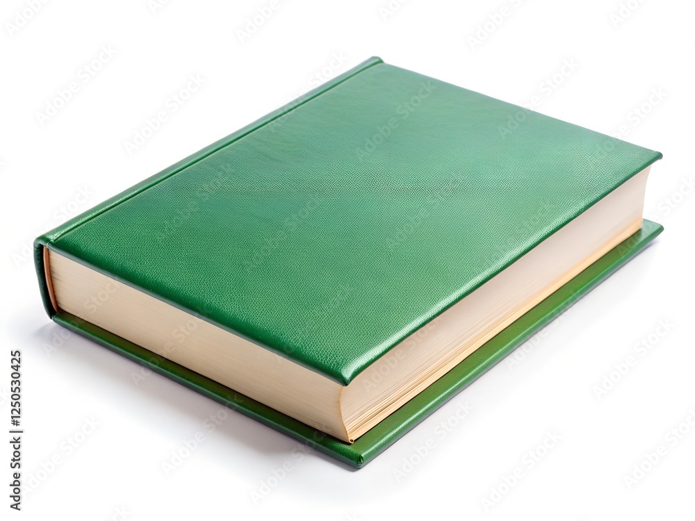 green book isolated on white green book isolated on white