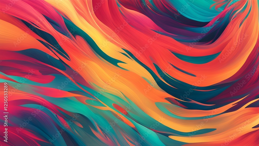 A vibrant abstract swirl of colors creating a dynamic visual flow. A vibrant abstract swirl of colors creating a dynamic visual flow.