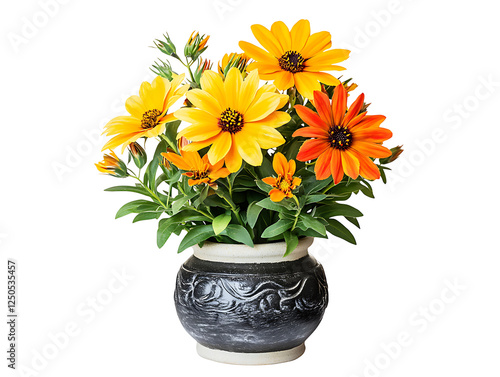 Wallpaper Mural Vibrant flower arrangement in decorative pot home decor indoor environment close-up view Torontodigital.ca