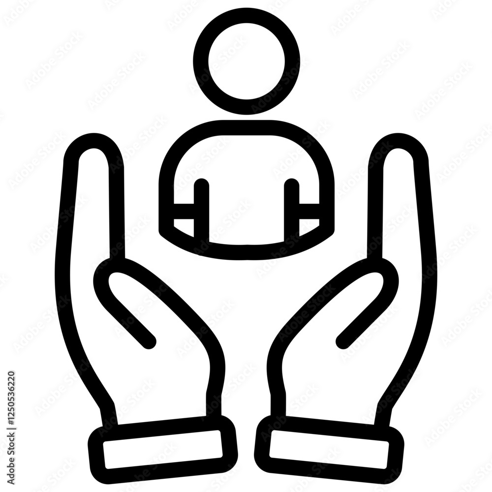 Obraz premium Care Icon