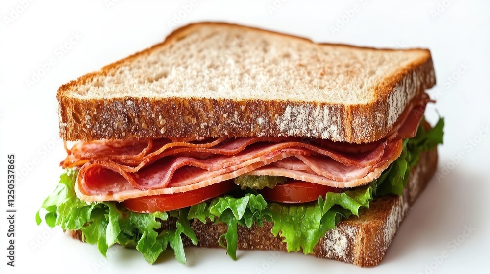 A Delicious Deli Sandwich: A Tempting Culinary Creation A Delicious Deli Sandwich: A Tempting Culinary Creation