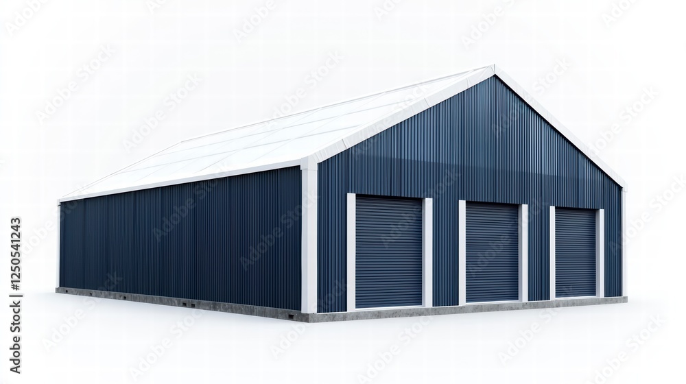 Warehouse: A photorealistic view of a modern industrial warehouse or storage facility, its design a study in functional architecture and utilitarian efficiency. Warehouse: A photorealistic view of a modern industrial warehouse or storage facility, its design a study in functional architecture and utilitarian efficiency.