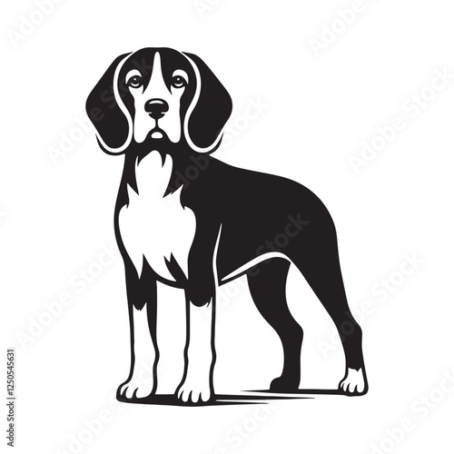 Wallpaper Mural Beagle silhouette crafted with sleek and flowing curves - Beagle illustration - minimal Beagle vector - dog silhouette
 Torontodigital.ca