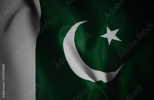 Pakistan. Flag. Symbol of state power