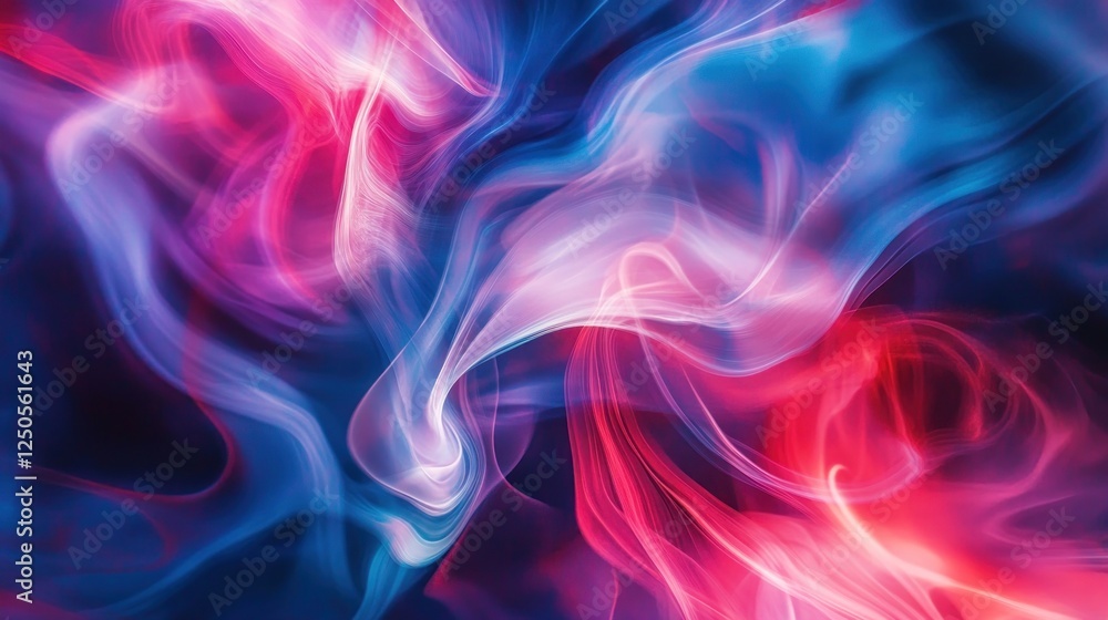 Abstract Waves of Light: A Mesmerizing Blend of Pink and Blue Hues Abstract Waves of Light: A Mesmerizing Blend of Pink and Blue Hues