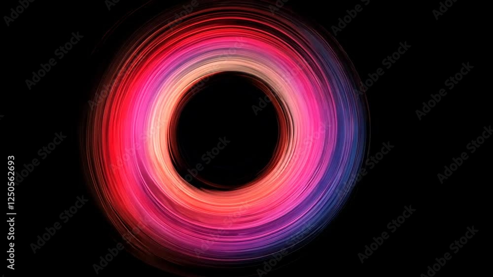 Abstract Circular Lightscape: A Symphony of Color and Motion Abstract Circular Lightscape: A Symphony of Color and Motion