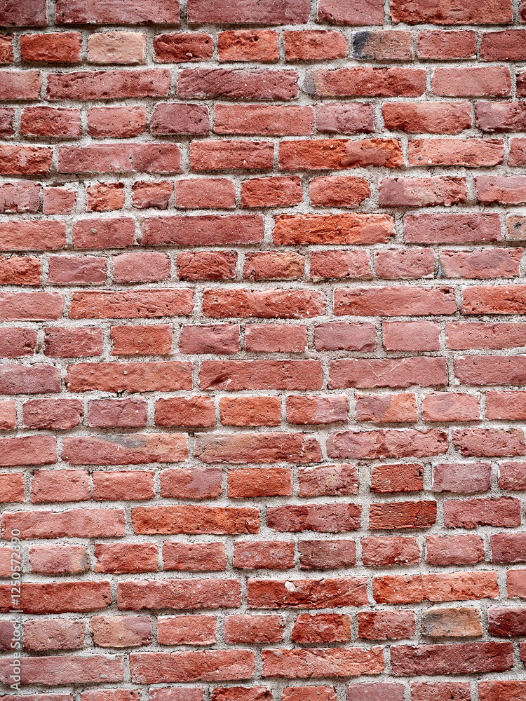Obraz premium Old vintage brick wall. Red brickwork