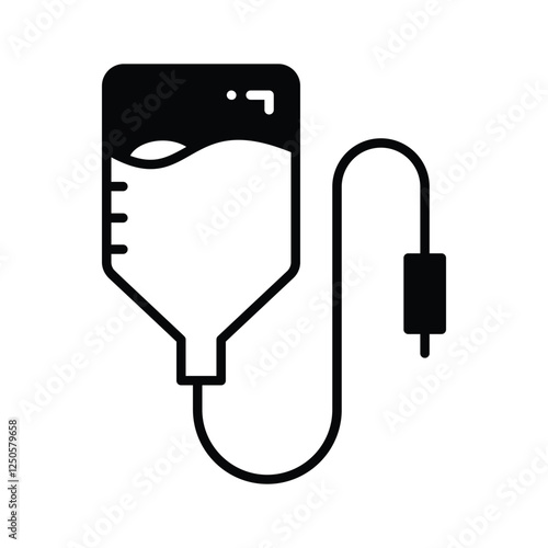 Well designed icon of iv drip, intravenous transfusion Therapy