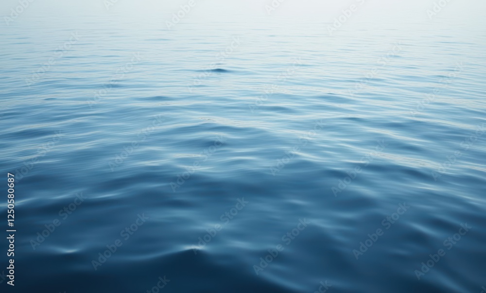 Calm blue ocean water surface Calm blue ocean water surface