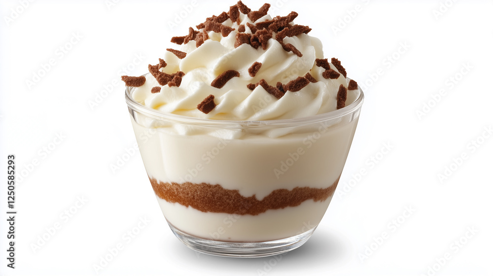 Tiramisu isolated on white background Tiramisu isolated on white background